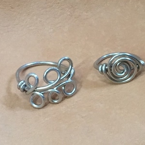 Sterling Silver Viking Ring. Replica of Early Medieval Ring.