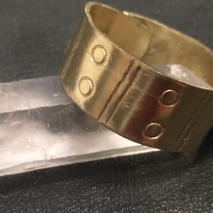 Brass Viking Ring. Early Medieval Ring. Adjustable Ring.