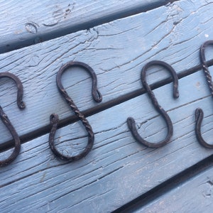 Forged S Hook. Steel S Hook. Forged Hanging Hook. Pot Hook. Viking S Hook. Medieval S Hook.