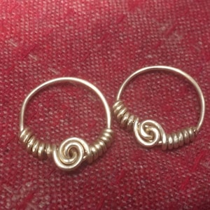 Pair of Slavic Temple Rings. Kievan Rus Temple Rings. Brass Temple Pendants for Reenactment, SCA, and LARP.