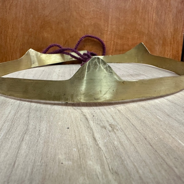 Medieval Adjustable Circlet. 13th-century Diadem. Brass Tiara. Coronet for Re-enactment, SCA, LARP, and Renn Faire