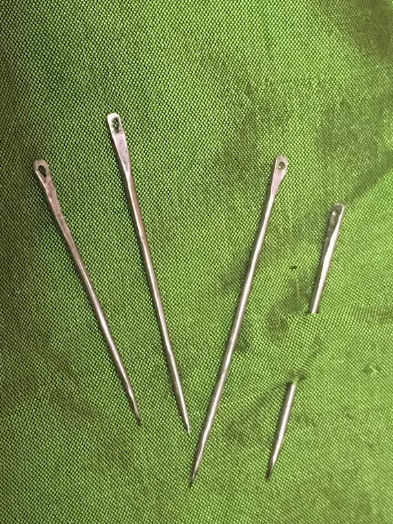 Forged Steel Sewing Needles. Viking Needles, Medieval Needles