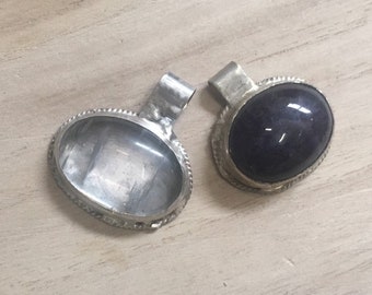 Sterling Silver Replica of Gotland Crystal Pendant. Viking Pendant. Early Medieval Pendant.