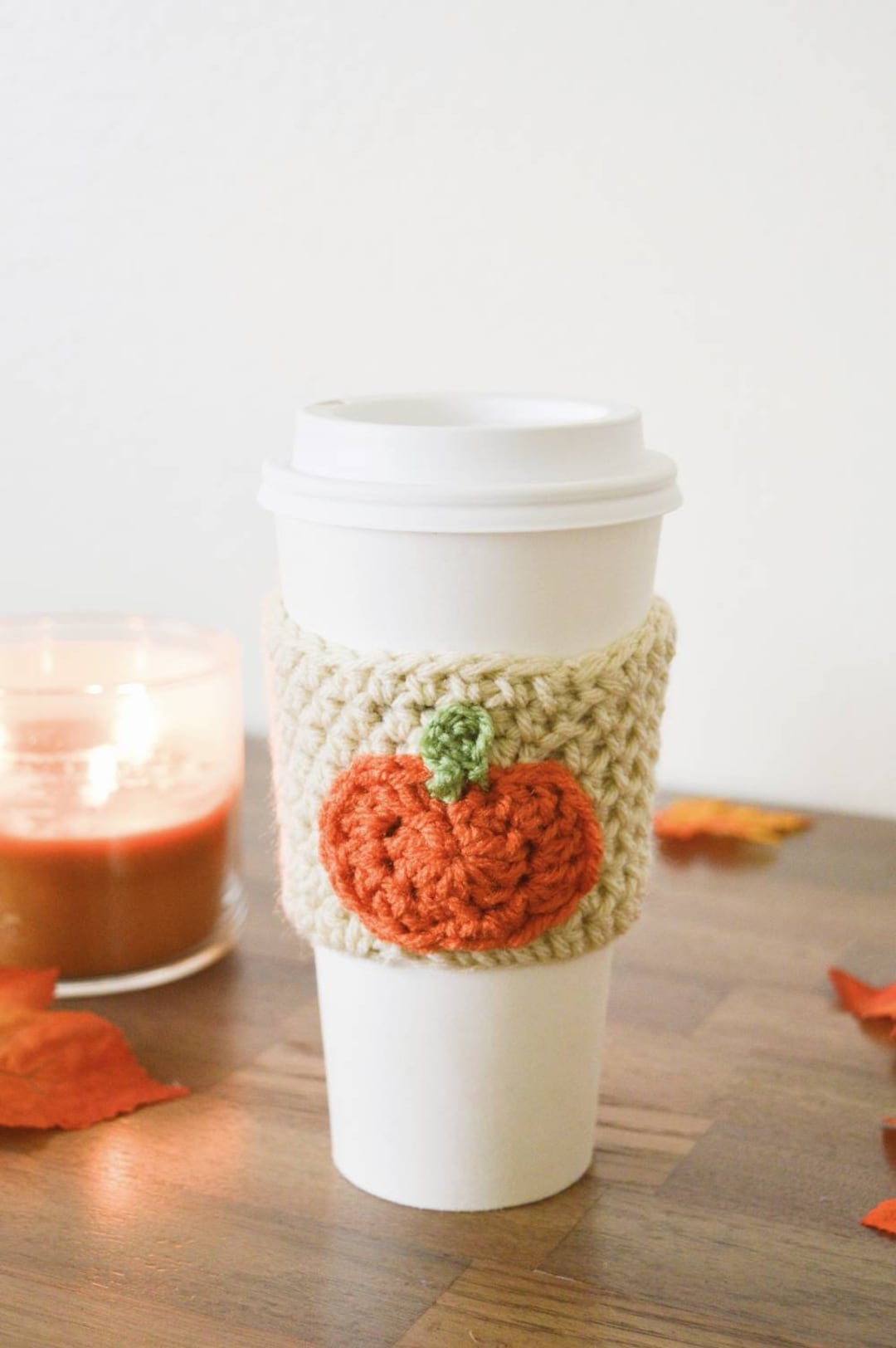Pumpkin Coffee Travel Mug Sleeves, Pumpkin Coffee Cup Sleeve, Fall