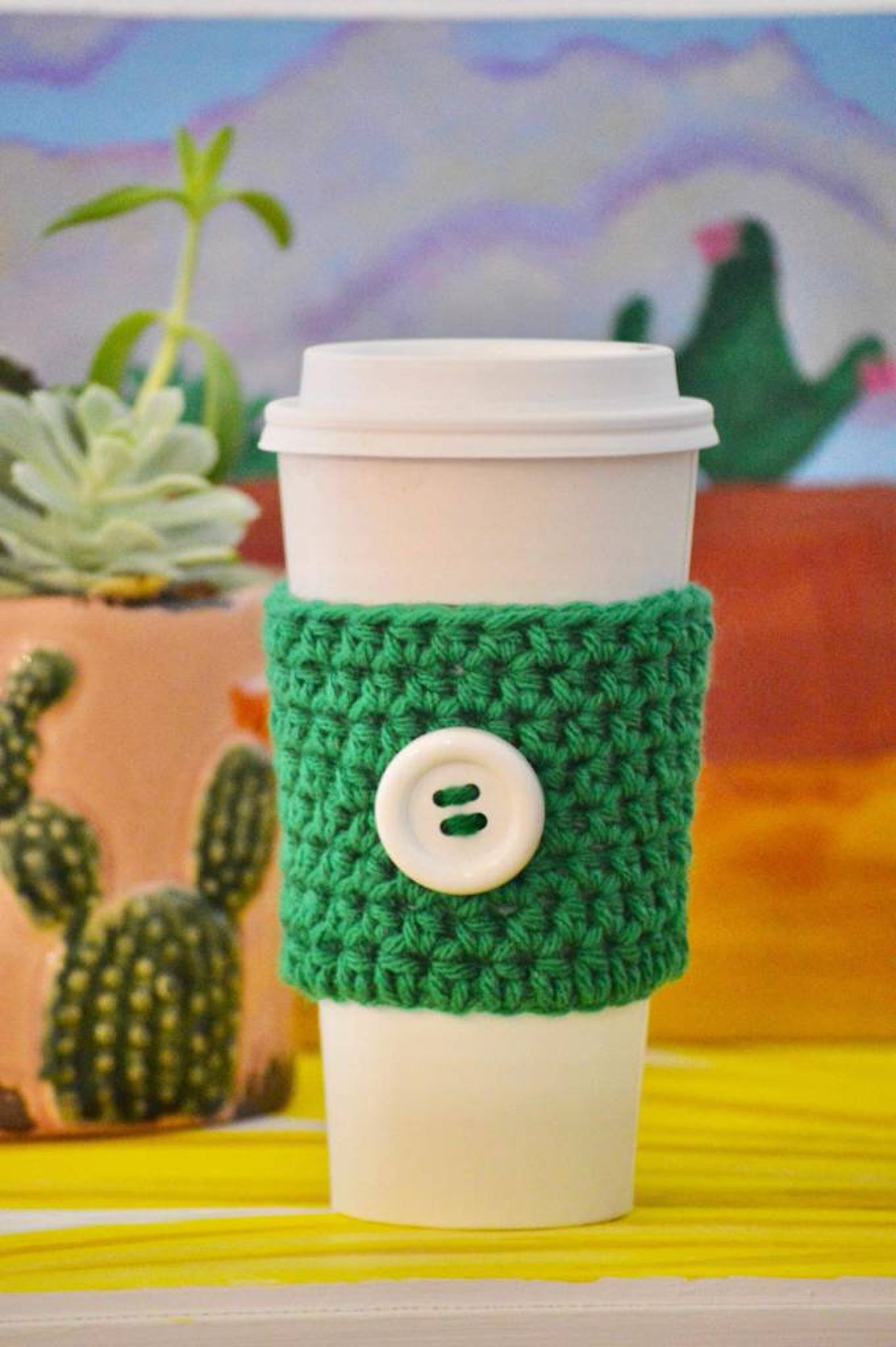 Button Coffee Cup Sleeves Coffee Cup Sleeves Cup Sleeves Etsy