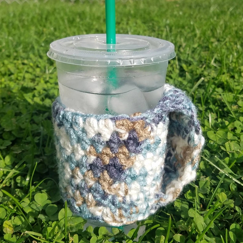 Cup Cozy Hand Warmer Cup Sleeves Hand Warmer Cozies Cup Sleeve Coffee Sleeve Hand Warmer Sleeve Tea Cozy Crochet Sleeve Denim Cozy