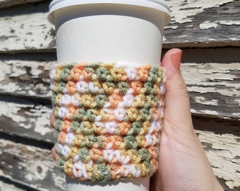 Sleeve, Coffee Cup Sleeve, Coffee Travel Mug Sleeve, Iced Coffee sleeve, Drink Sleeve, Coffee Cozy, Tea Cozy, Peach Tree Cup Sleeve