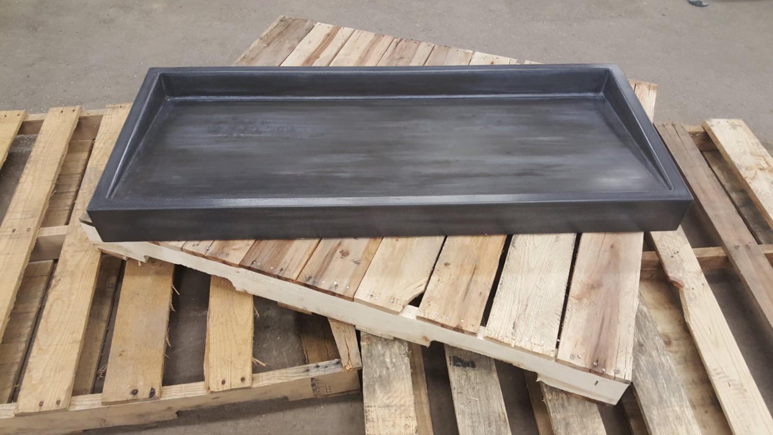 50 Shallow Vessel Ramp Sink With Slot Drain Etsy