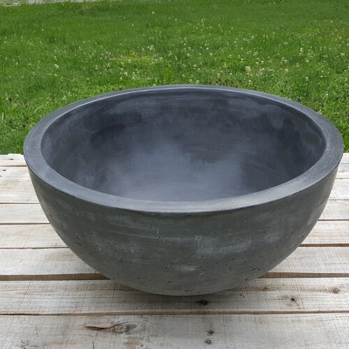 Curvy Square Concrete Vessel Sink Etsy