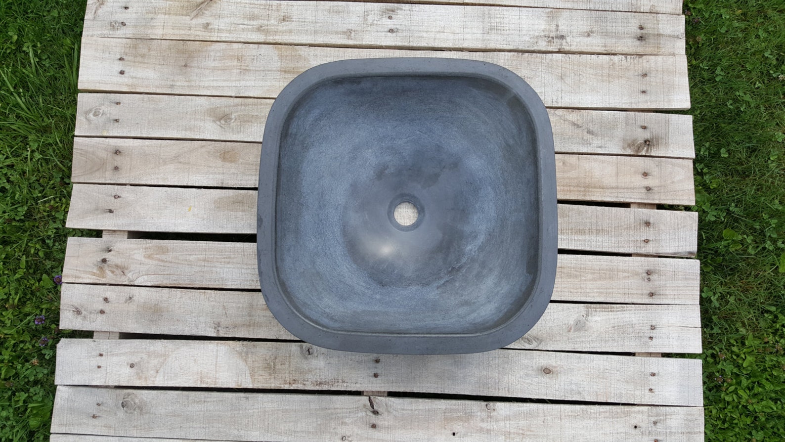 Curvy Square Concrete Vessel Sink Etsy