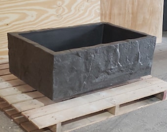 30" Farm Sink with Slate Texture