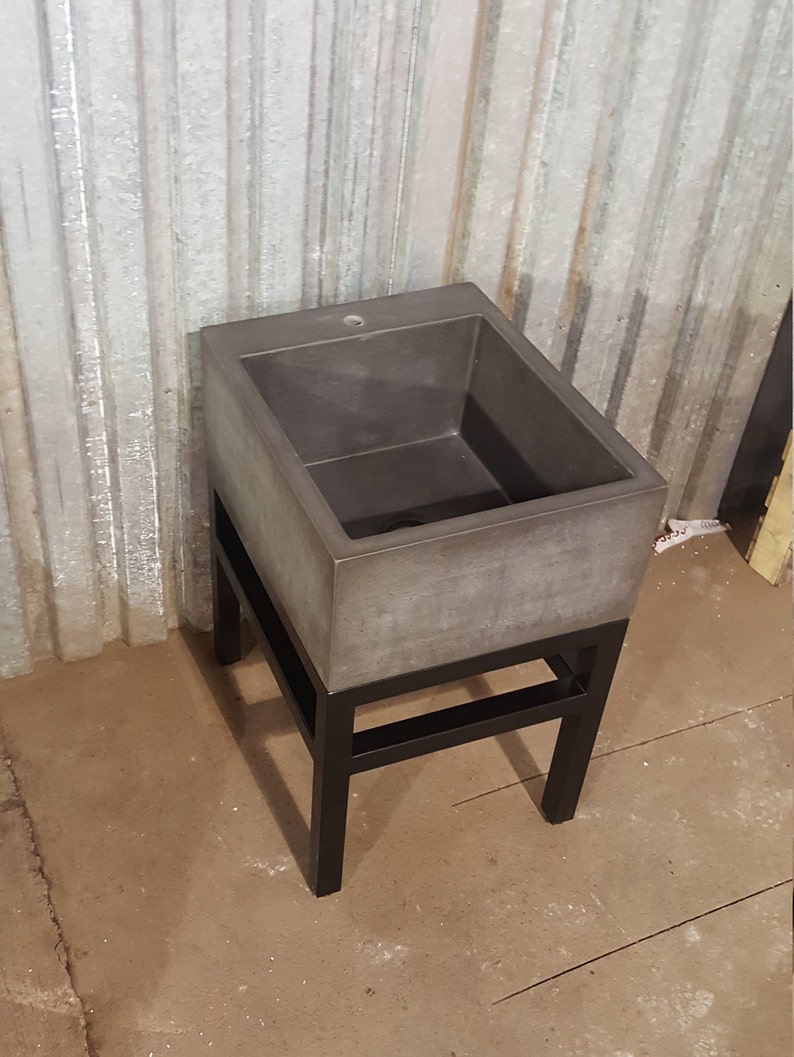 22 Deep Utility Sink With Extension and Steel Stand Etsy