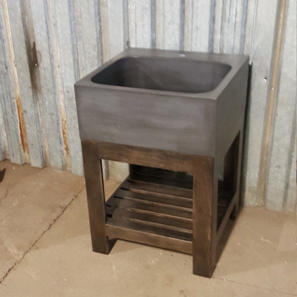 Concrete Sink With Stand Etsy