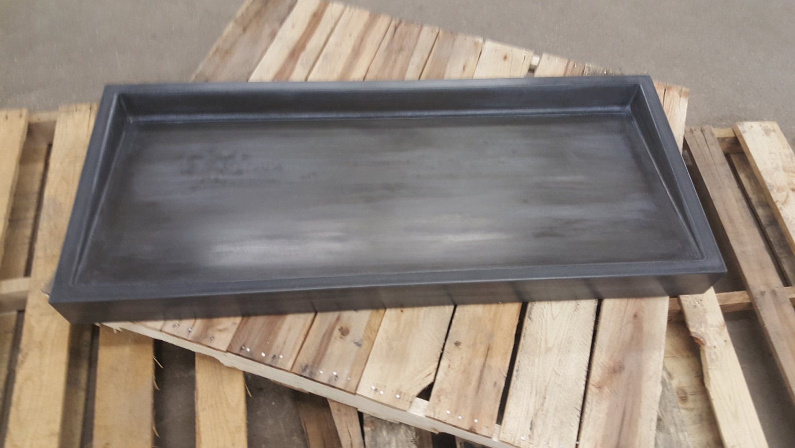 50 Shallow Vessel Ramp Sink With Slot Drain Etsy