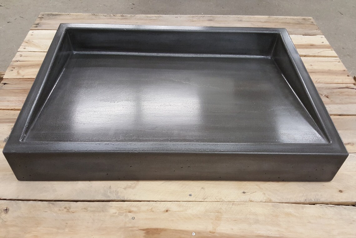 26 Shallow Vessel Ramp Sink With Slot Drain Etsy