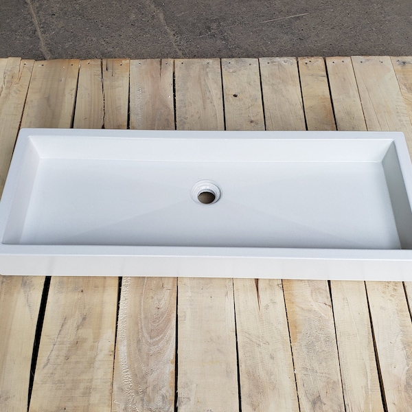 34" Shallow Vessel Sink