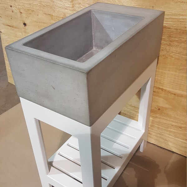 Concrete Sink With Stand Etsy
