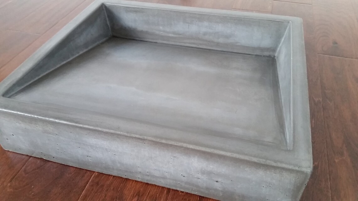 19 Shallow Vessel Ramp Sink With Slot Drain Etsy