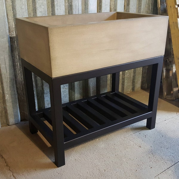 Concrete Sink With Stand Etsy