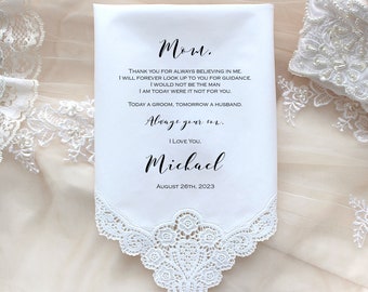 Mother of the Groom handkerchief from the Groom, custom PRINTED wedding Handkerchief, Mom gift, Personalized-LS11PadCop[2]