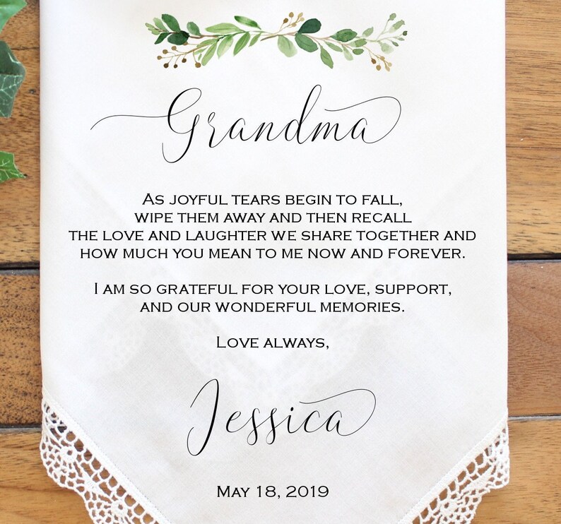 Grandmother Wedding Gift Wedding Etsy