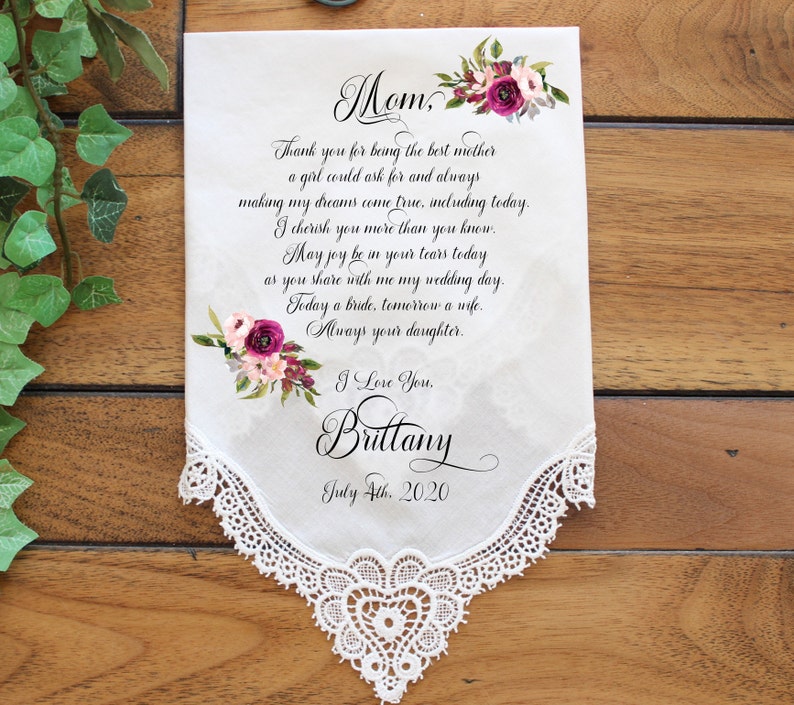 Mother of the Bride Handkerchief From