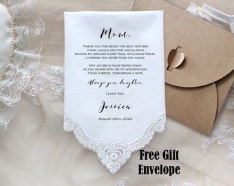 Mother of the Bride Gift, Wedding Handkerchief, CUSTOMIZED Wedding Hankies-Gift for Mom-LS11PadCop[1]