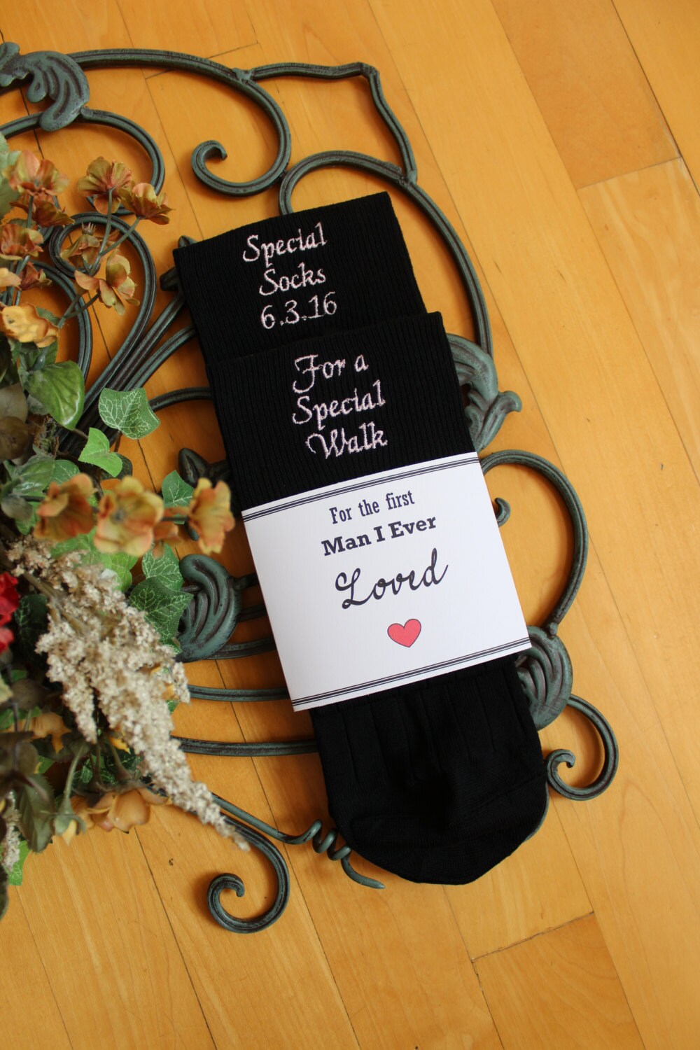 Wedding socks for Father of the Bride Special Socks Special | Etsy