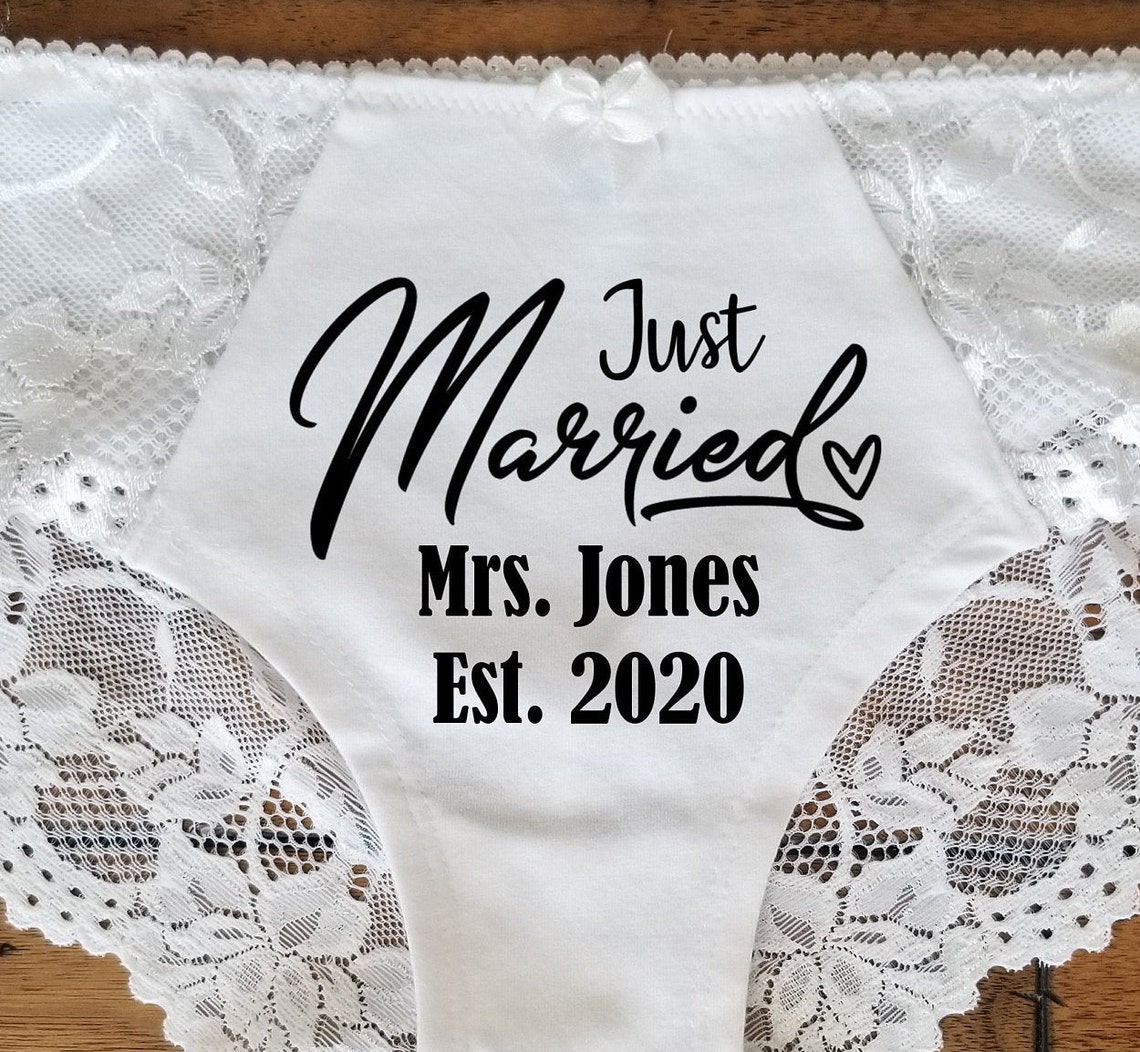 Culotte sexy personnalisée cadeau de mariage pour la mariée Etsy