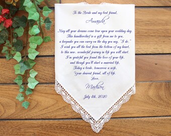 Friend of Bride Wedding gift, Best friend of Bride Wedding Gift, PRINTED, CUSTOMIZED, Personalized gift-LS5SCCAC[61]