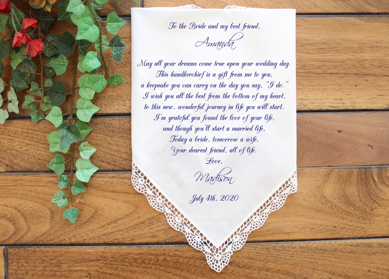 Friend of Bride Wedding Gift Best Friend of Bride Wedding Etsy