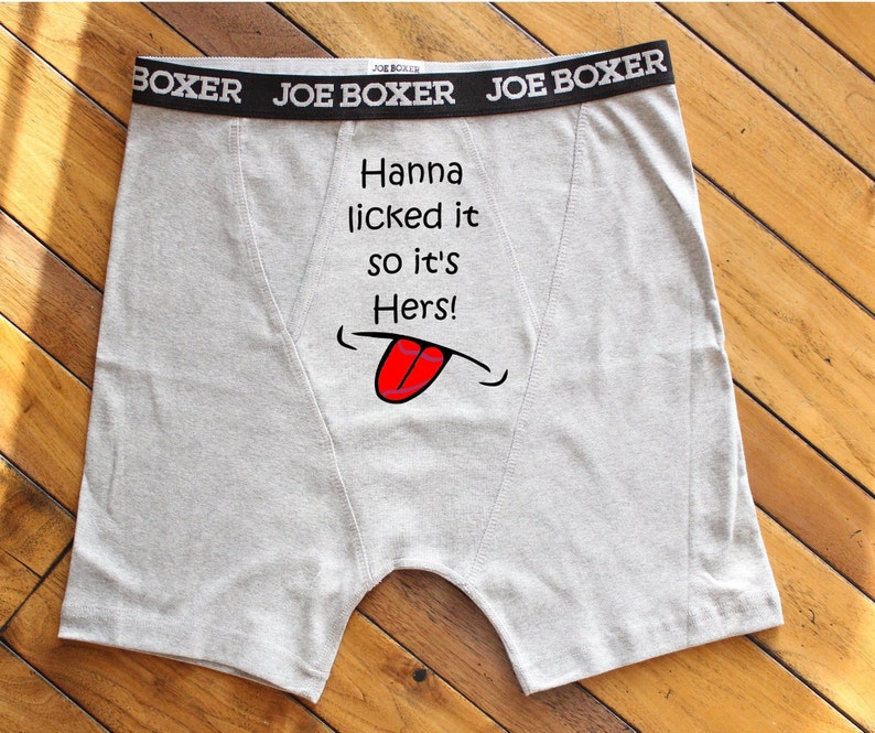 I Licked It Boxer Shorts gifts for boyfriends