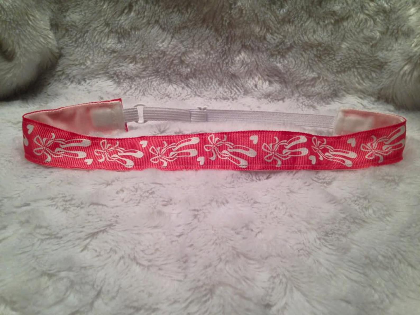 pink ballet shoes non-slip headband