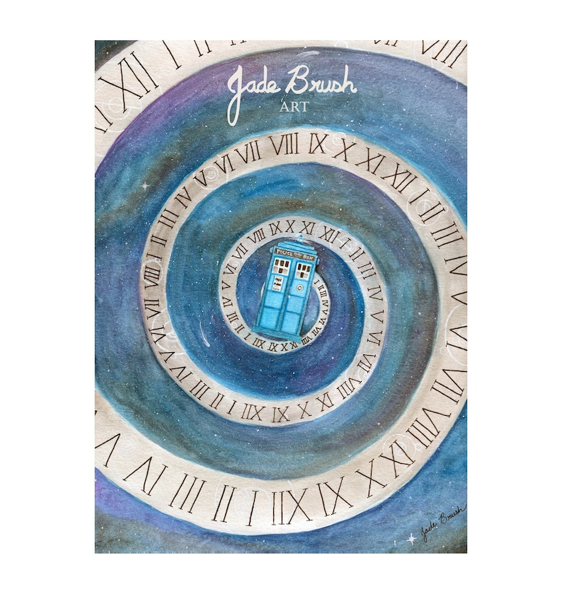 Doctor Who TARDIS Watercolor Art Print - Etsy