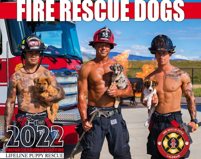 2022 Fire Rescue Dogs Calendar Etsy