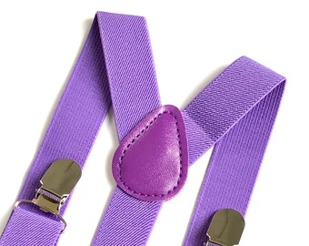 Purple Suspenders, Braces, Men's Suspenders, Toddler Suspenders, Purple Braces, Ring Bearer, Cake Smash Outfit, Boys Easter Outfit