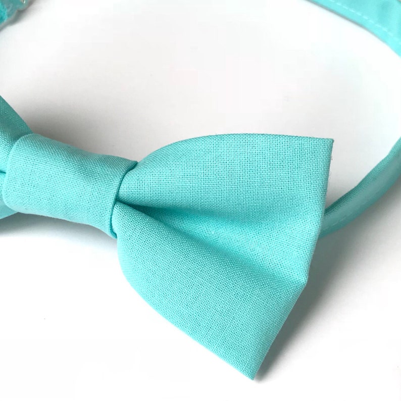 Aqua Bowtie Turquoise Bow Tie Men's Aqua Bowtie Etsy