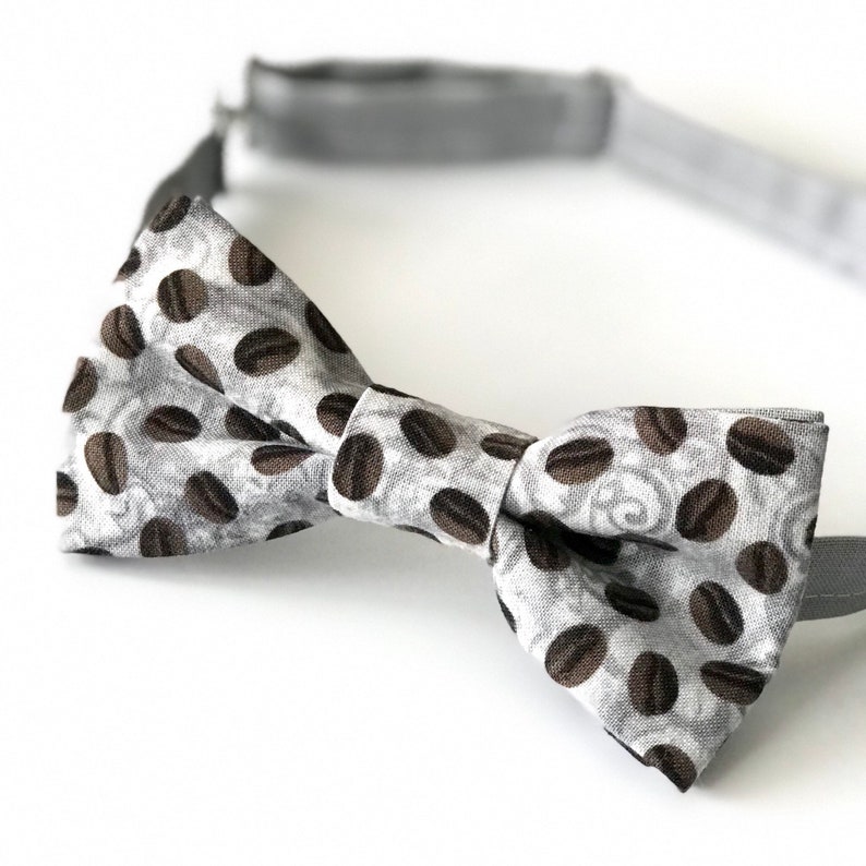 Fun bow tie Coffee Bow Tie Gift for dad Coffee addict Novelty Bow tie Bow tie