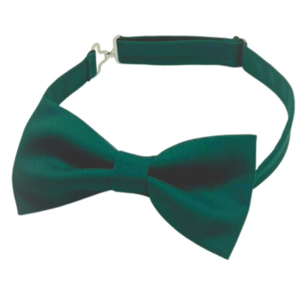 Emerald Bow Tie, Emerald Green Bowties, Dark Green Bow Tie, Men's Bow