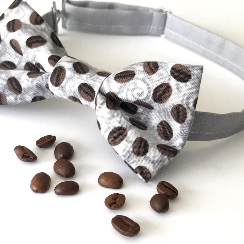 Fun bow tie Coffee Bow Tie Gift for dad Coffee addict Novelty Bow tie Bow tie