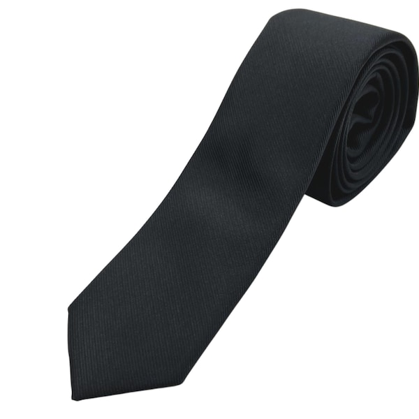 Cravate pour homme, Cravate noire, Cravates pour hommes, Cravate noire fine, Cravate, Cravate de mariage noire, Cravates noires unies