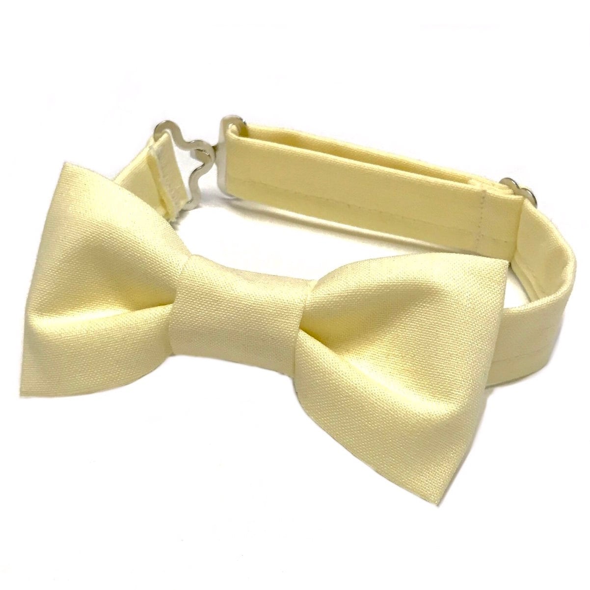 Pale Yellow Bow Tie Pastel Bow Tie Light Yellow Bow Tie Etsy Canada