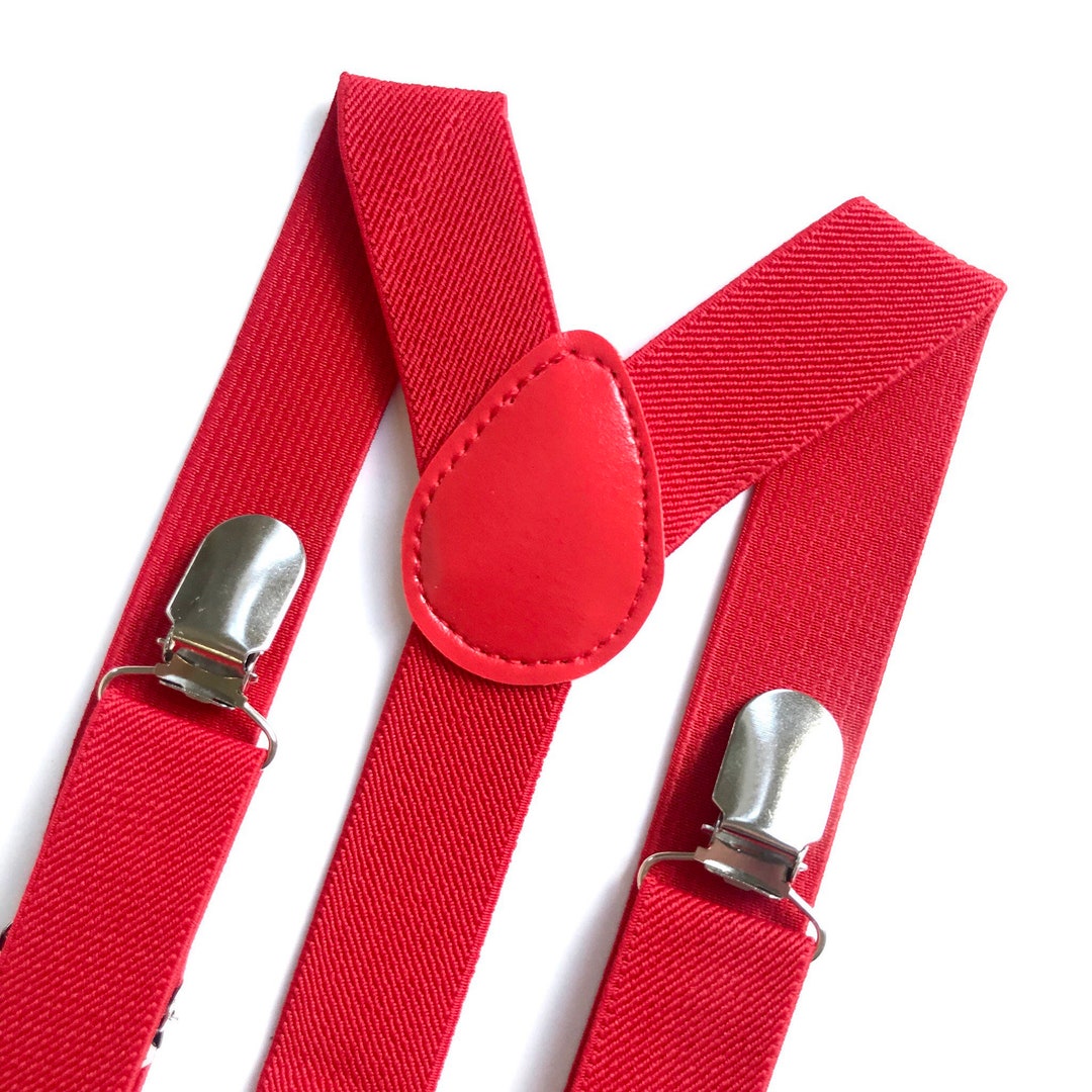Red Suspenders, Red Suspenders Adult, Valentine's Day, Suspenders, Red