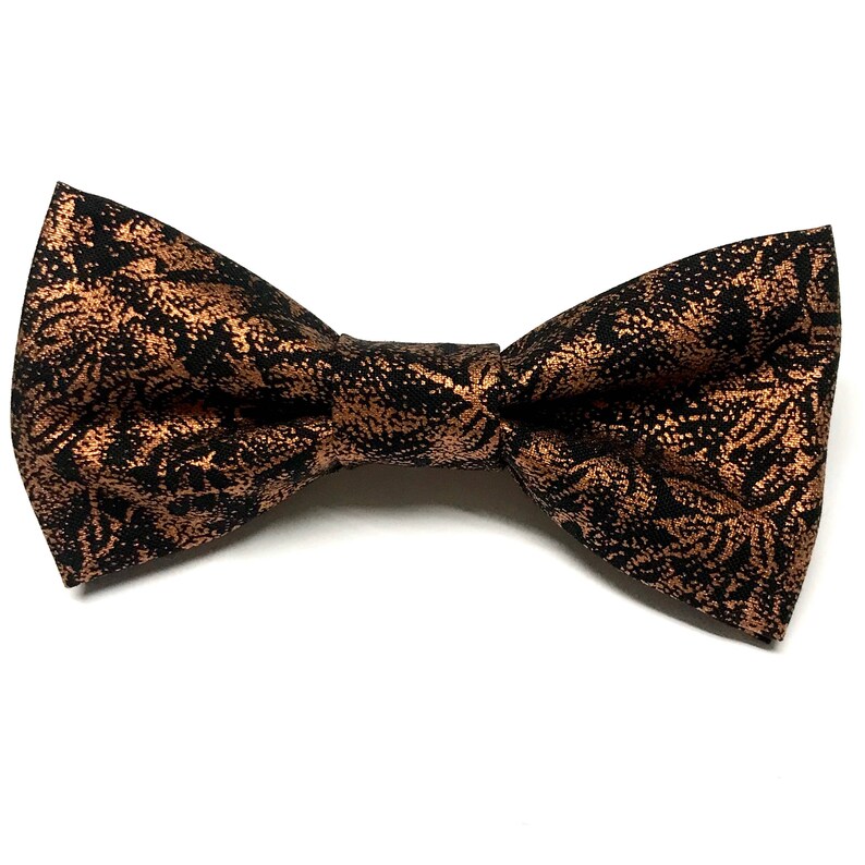 Black and Copper Bow Tie Copper Bow Tie Metallic Copper Bow Etsy Canada
