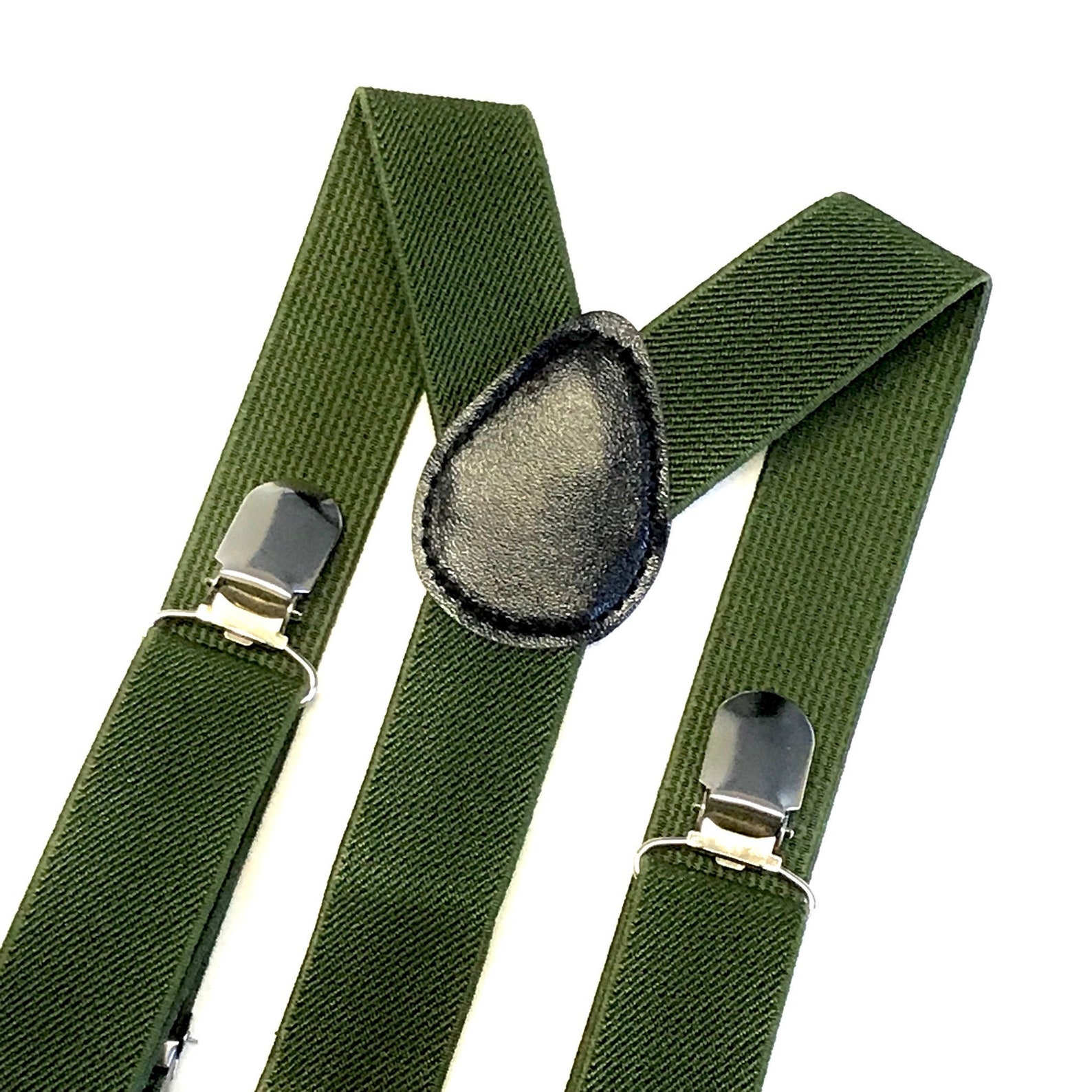 Green Suspenders Olive Green Suspenders Men's Etsy
