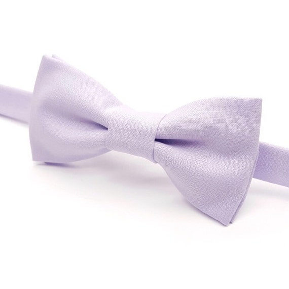 Light Purple Bow tie Purple Bowtie Lavender Bowtie Purple Etsy