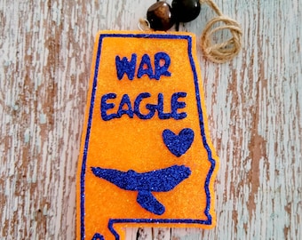 State Car Freshie: Aroma Bead Air Freshener - War Eagle
