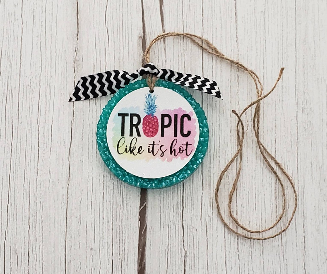 Car Freshie Cardstock Tropic Like it's Hot Freshies Etsy