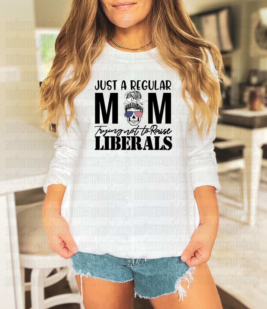 Just a Regular Mom Trying Not to Raise Liberals Conservative Mom PNG