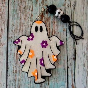 Flower Ghost Car Freshie| Cute Halloween Car Freshie |Car Freshie| Fall freshies| Ghost Freshies| New freshies| Air Freshener Freshies